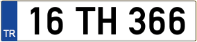 Trailer License Plate